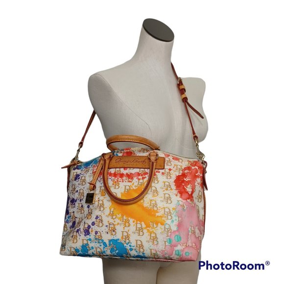 Dooney & Bourke Handbags - Dooney & Bourke 1975 Paint Splatter Satchel Tote